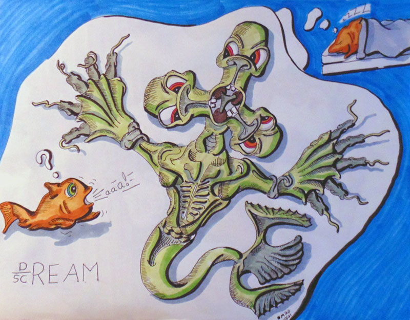 Image showing an art piece called Dream Scream by David Mielcarek on 20201021