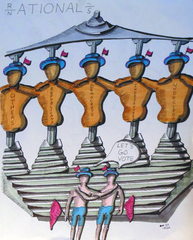 Image showing an art piece called Rational Nationals by David Mielcarek on 20201022