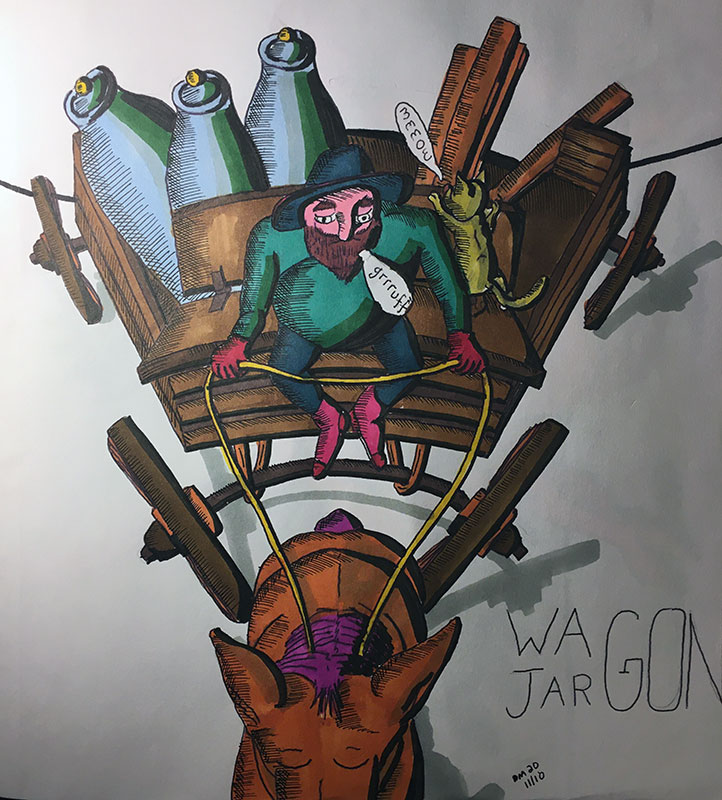 Image showing an art piece called Wagon Jargon by David Mielcarek on 20201110