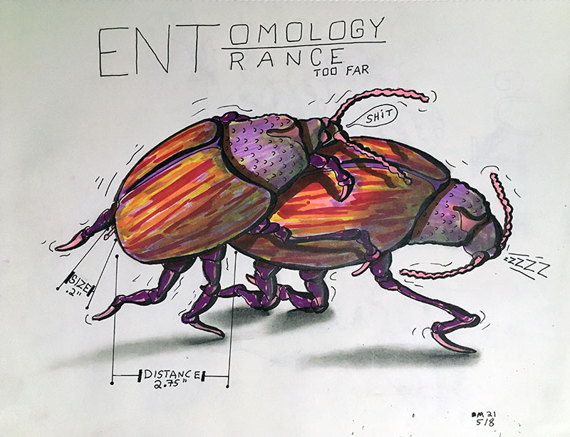 Image showing an art piece called Entomology Entrance Too Far by David Mielcarek on 20210508