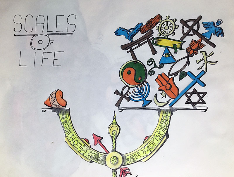 Image showing an art piece called Scales Of Life by David Mielcarek on 20210930