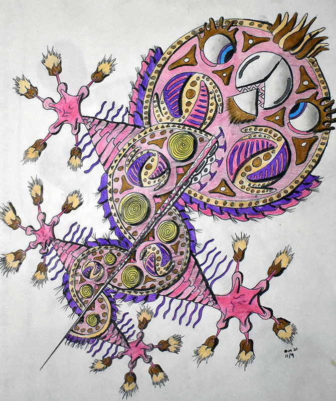 Image showing an art piece called Mandala Inspired Creature by David Mielcarek on 20211109