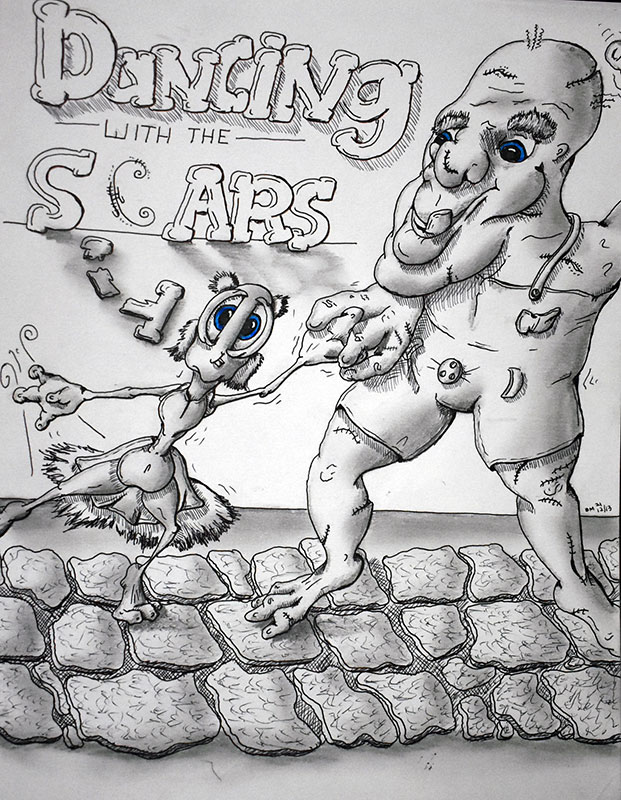 Image showing an art piece called Dancing With The Scars by David Mielcarek on 20211213