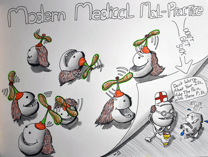 Image showing an art piece called Modern Medical Mal-Practice by David Mielcarek on 20220119