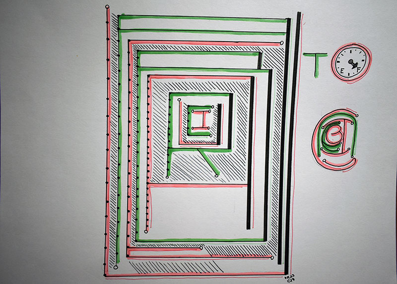 Image showing an art piece called I C U R A BEAU-T-Ful B E I N G by David Mielcarek on 20220127