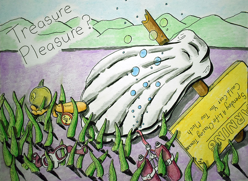Image showing an art piece called Treasure Pleasure by David Mielcarek on 20220210