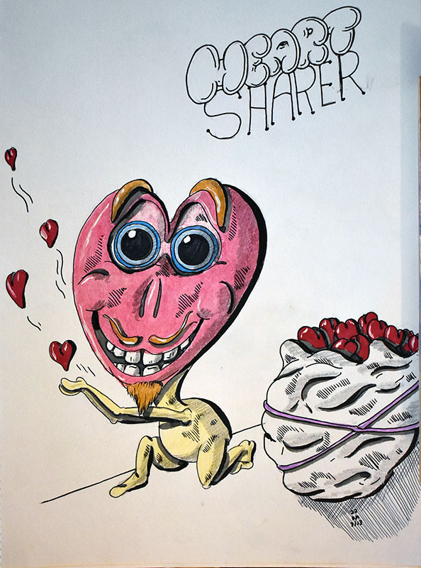 Image showing an art piece called Heart Sharer by David Mielcarek on 20220313