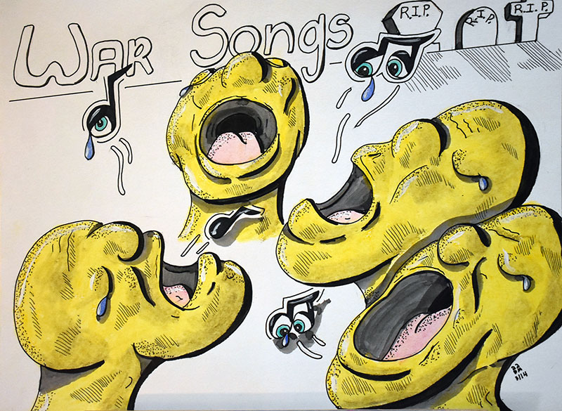 Image showing an art piece called War Songs by David Mielcarek on 20220314
