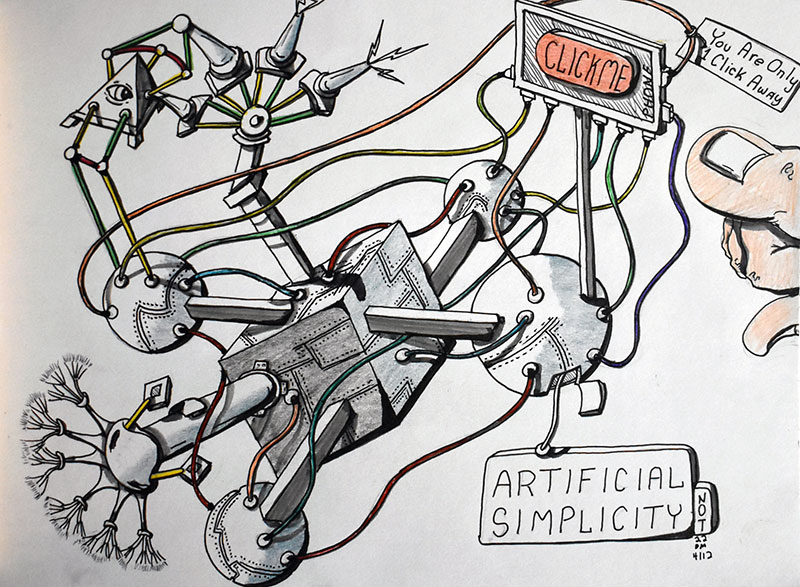 Image showing an art piece called Artificial Simplicity by David Mielcarek on 20220412