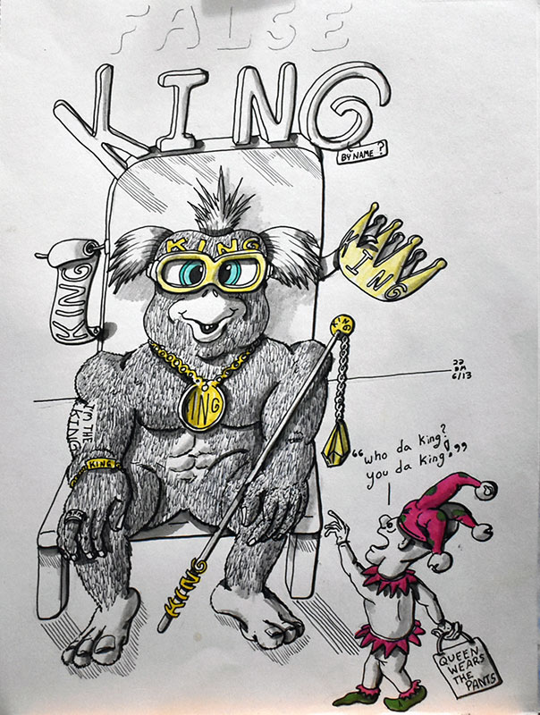 Image showing an art piece called False King by David Mielcarek on 20220613