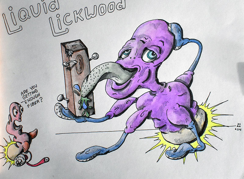 Image showing an art piece called Liquid Lickwood by David Mielcarek on 20220614