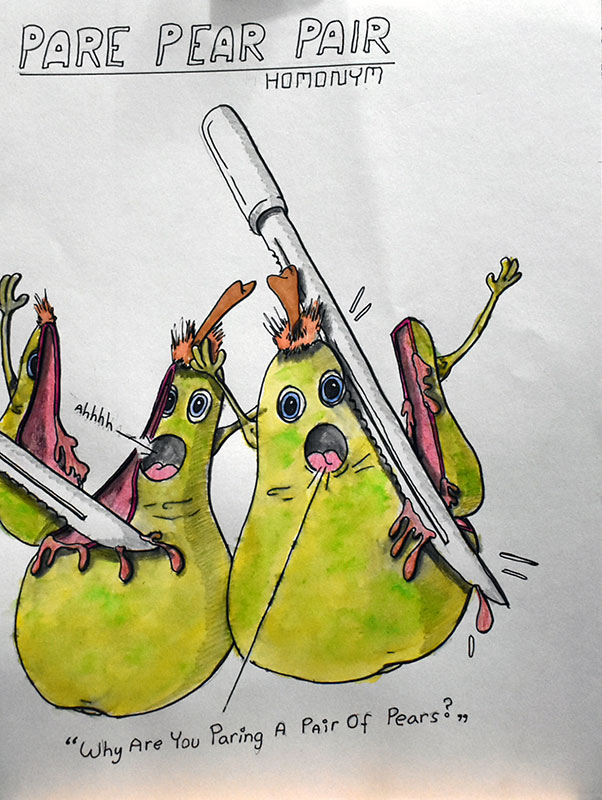 Image showing an art piece called Pare Pear Pair - homonym by David Mielcarek on 20220626