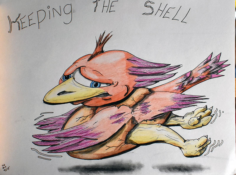 Image showing an art piece called Keeping The Shell by David Mielcarek on 20220915