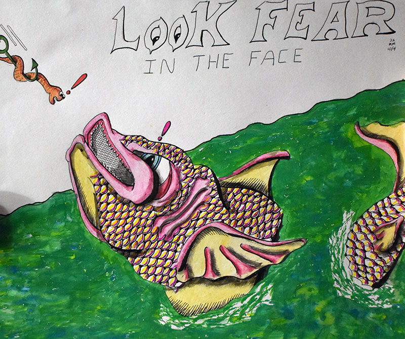 Image showing an art piece called Look Fear - In The Face by David Mielcarek on 20221004