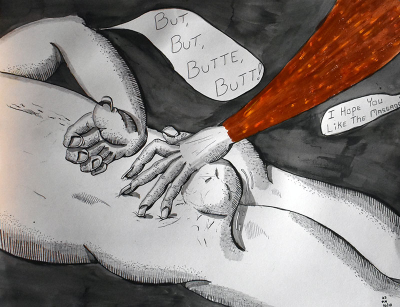 Image showing an art piece called But, But, Butte, Butt by David Mielcarek on 20221010