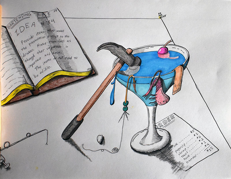 Image showing an art piece called Bartender Bible, Idea #34 by David Mielcarek on 20221025