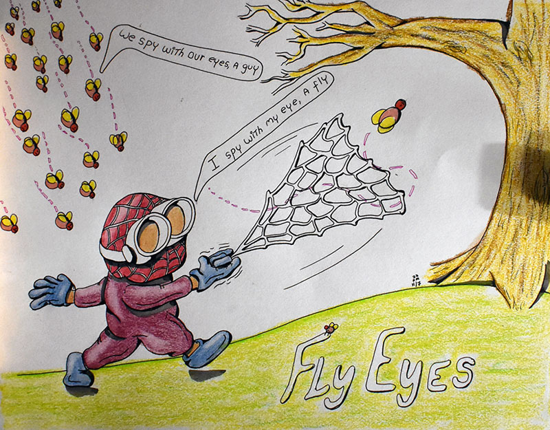 Image showing an art piece called Fly Eyes by David Mielcarek on 20221107