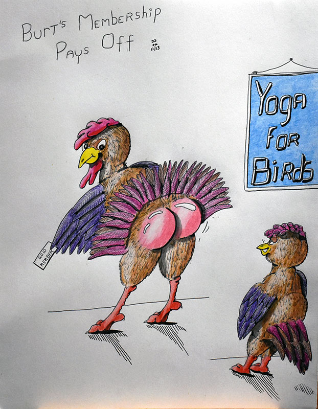 Image showing an art piece called Yoga For Birds by David Mielcarek on 20221113