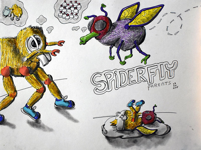 Image showing an art piece called SpiderFly by David Mielcarek on 20230215