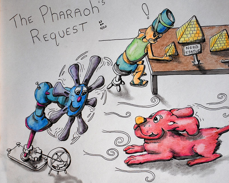 Image showing an art piece called The Pharaoh's Request by David Mielcarek on 20230330