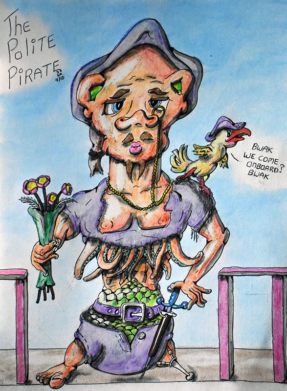 Image showing an art piece called The Polite Pirate by David Mielcarek on 20230410