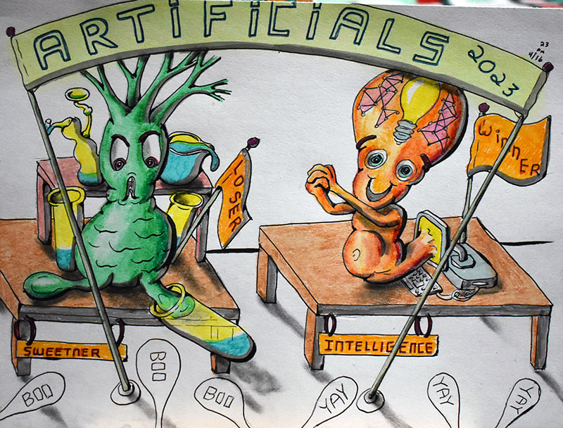 Image showing an art piece called Artificials by David Mielcarek on 20230416