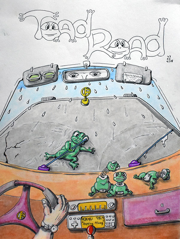 Image showing an art piece called Toad Road by David Mielcarek on 20230418