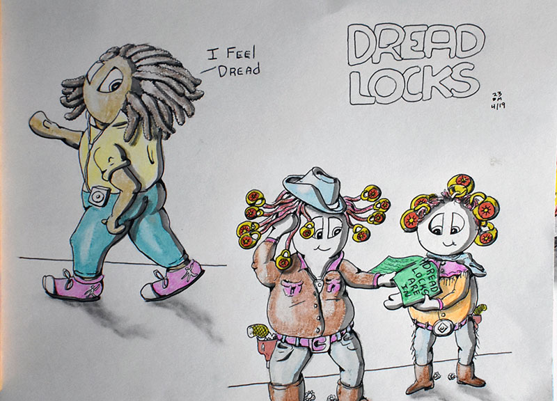 Image showing an art piece called Dread Locks by David Mielcarek on 20230419