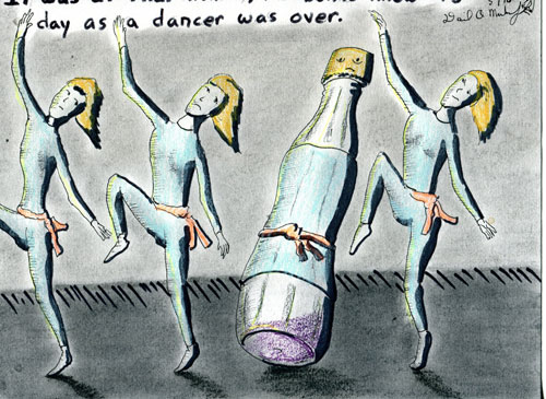Image showing an art piece called Wannabe Bottle Dancer by David Mielcarek on 20120516