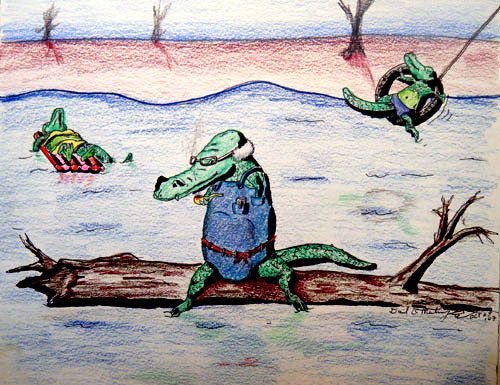 Image showing an art piece called Crocs Day Out by David Mielcarek on 20071025