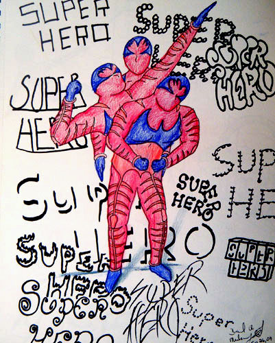 Image showing an art piece called Super Hero by David Mielcarek on 20070926