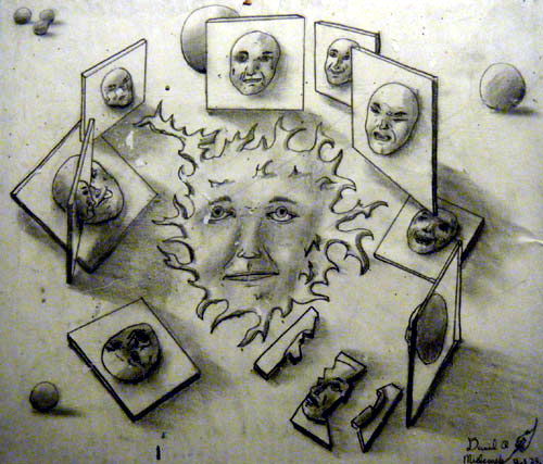 Image showing an art piece called Choosing A Face by David Mielcarek on 20030723
