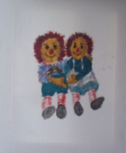 Image showing an art piece called Raggedy Ann and Andy by David Mielcarek on 20080000