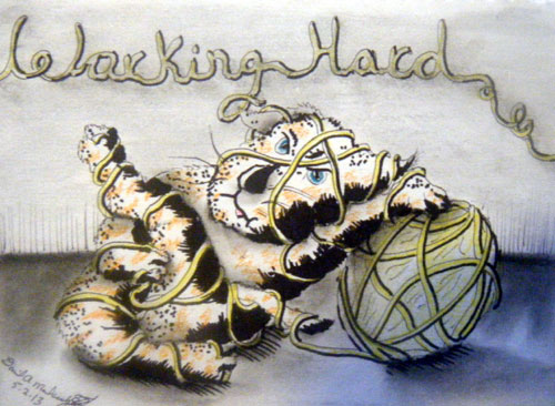 Image showing an art piece called Working Hard by David Mielcarek on 20130502