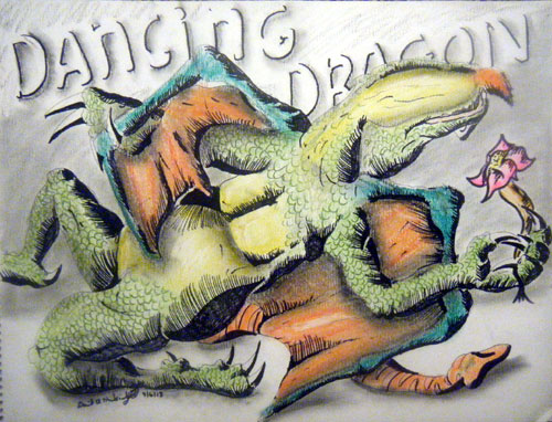 Image showing an art piece called Dancing Dragon by David Mielcarek on 20130906