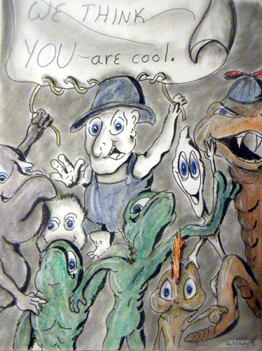 Image showing an art piece called We Think YOU Are Cool by David Mielcarek on 20131206