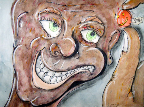 Image showing an art piece called Smile by David Mielcarek on 20140519