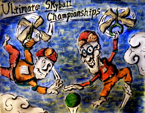 Image showing an art piece called Ultimate Skyball Championships by David Mielcarek on 20150316