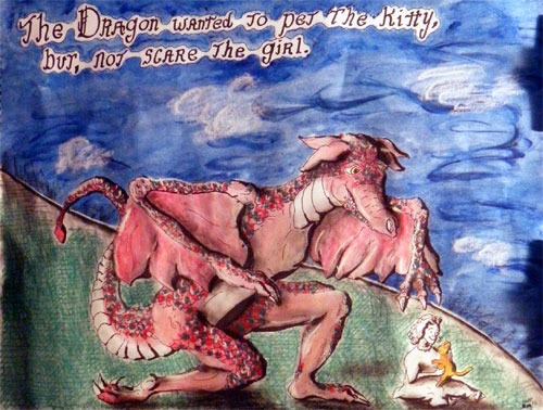 Image showing an art piece called The Friendly Dragon by David Mielcarek on 20161005