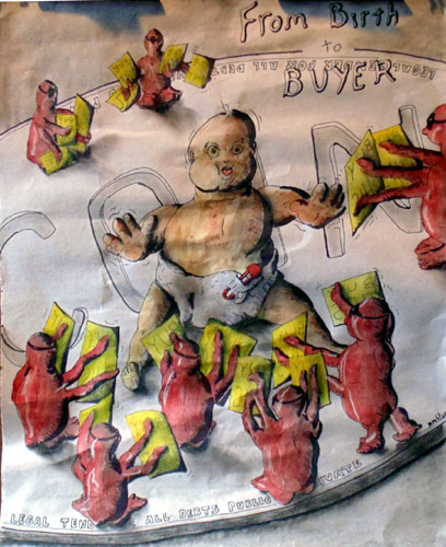 Image showing an art piece called From Birth To Buyer by David Mielcarek on 20170928