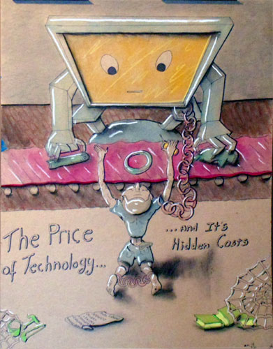 Image showing an art piece called The Price Of Technology by David Mielcarek on 20180321