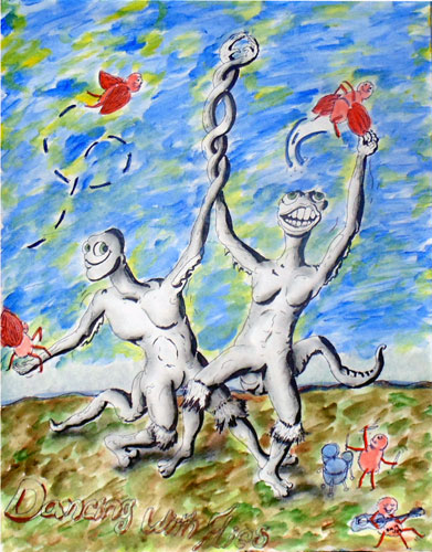 Image showing an art piece called Dancing With Flies by David Mielcarek on 20190129