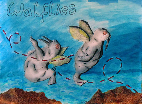 Image showing an art piece called Walflies by David Mielcarek on 20190419