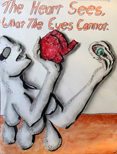 Image showing an art piece called The Heart Sees What The Eyes Cannot by David Mielcarek on 20190531