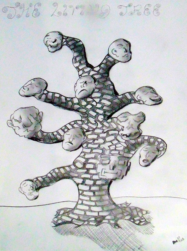 Image showing an art piece called The Living Tree by David Mielcarek on 20200723