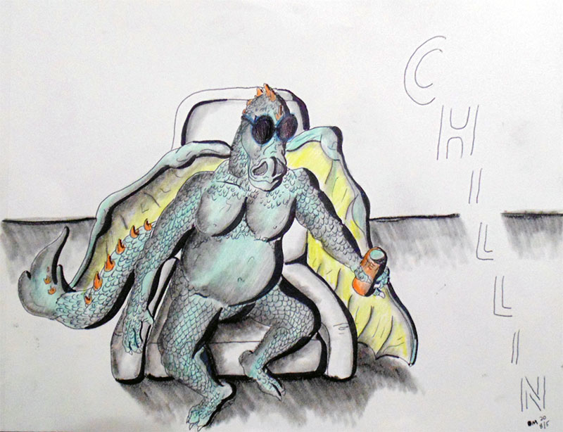 Image showing an art piece called Chillin by David Mielcarek on 20200805