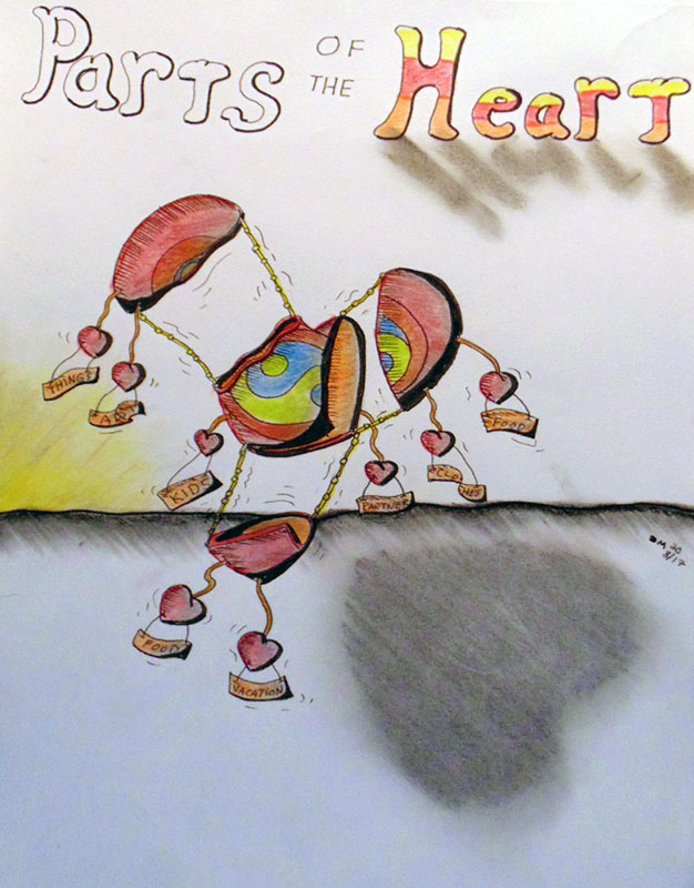 Image showing an art piece called Parts Of The Heart by David Mielcarek on 20200817