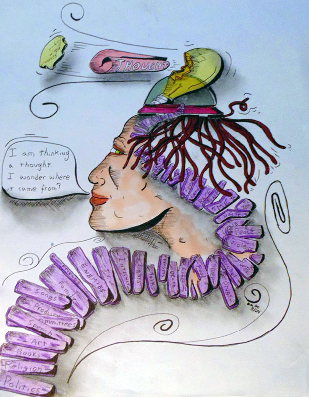 Image showing an art piece called Thought by David Mielcarek on 20200824