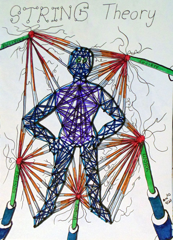 Image showing an art piece called String Theory by David Mielcarek on 20200922