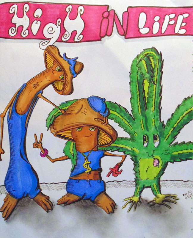 Image showing an art piece called High (in) Life by David Mielcarek on 20200929